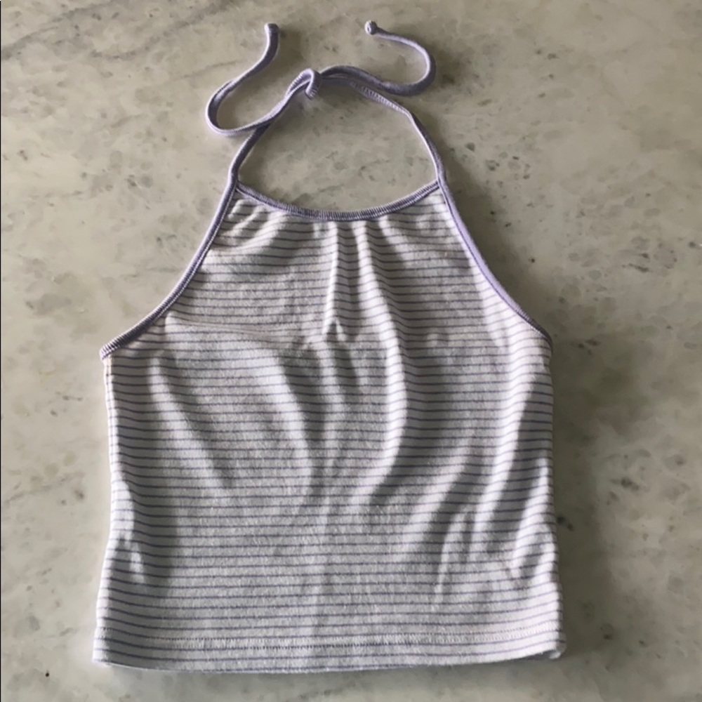 Brandy Melville Halter Crop Top - Picture 1 of 4